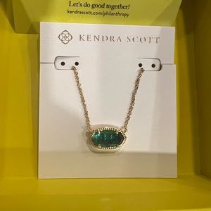 Kendra Scott Elisa Pendant Necklace in London Blue - 14k gold